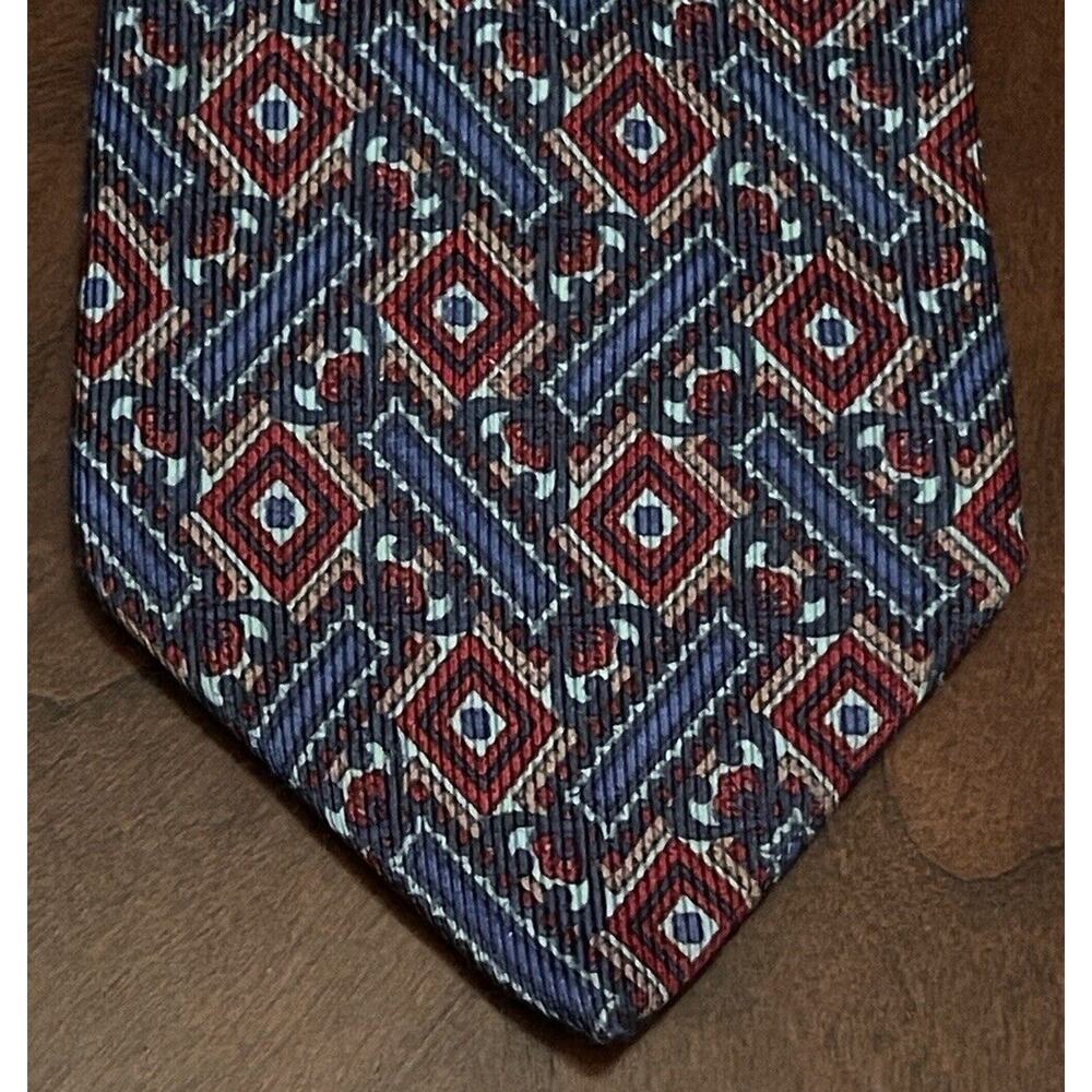 Vintage Davide Cenci Blue Red Men’s Neck Tie